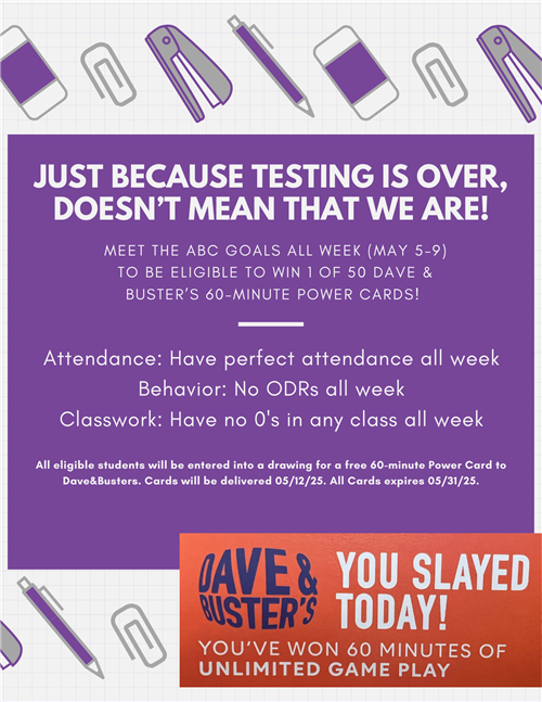 Dave and Buster's Incentive