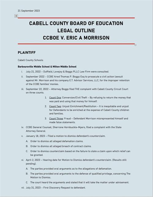 DC Trip Legal Outline