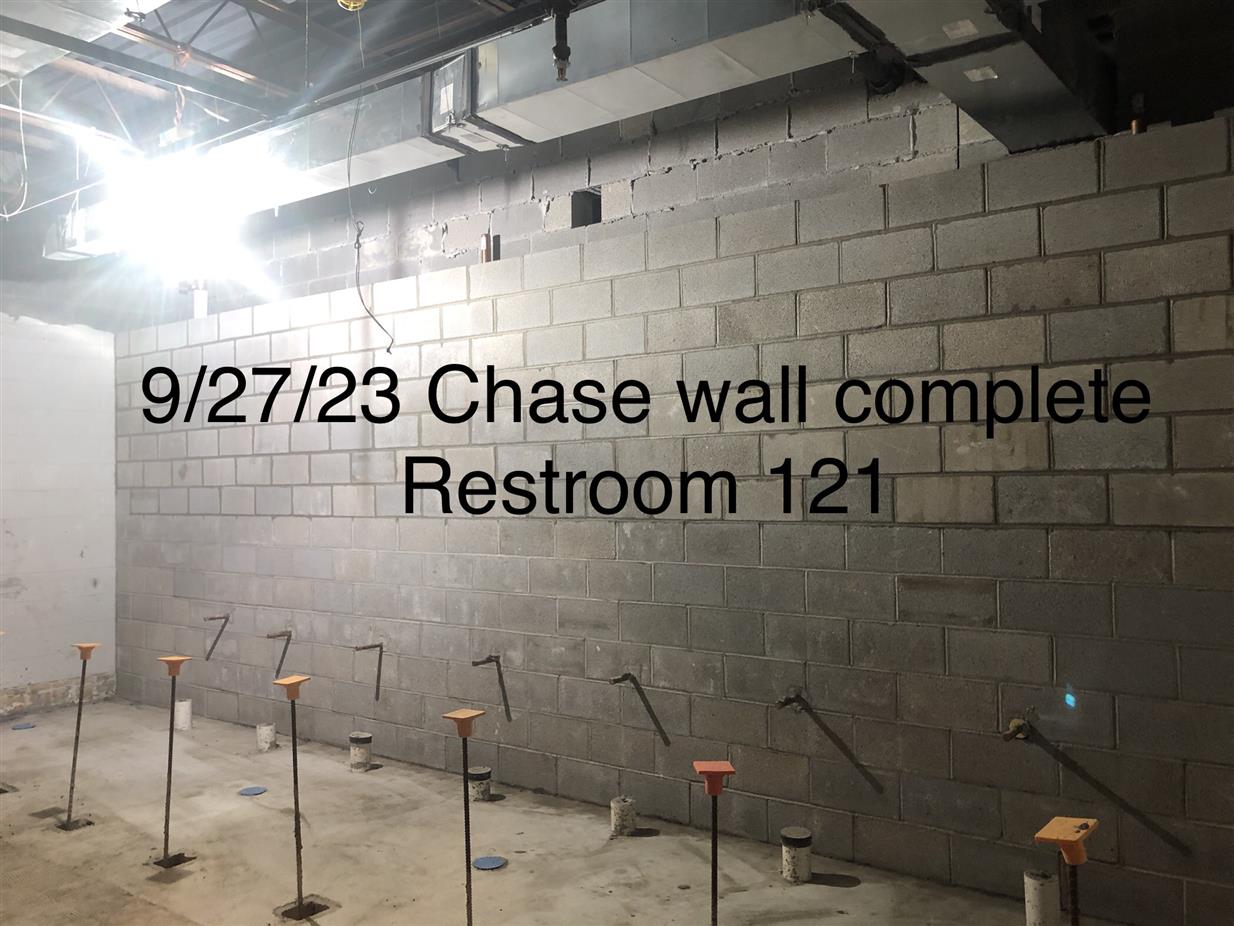 Chase Wall complete Restroom 121