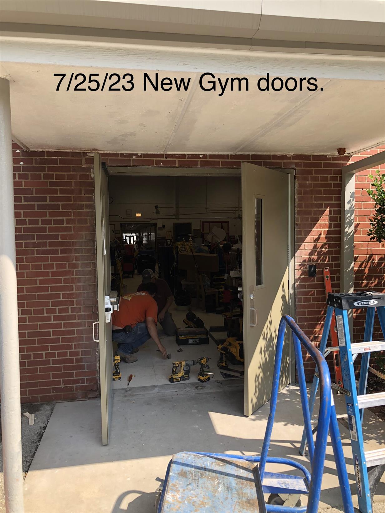 New frame for door 106B